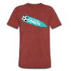 Baltimore Comets T-Shirt (Tri-Blend Super Light) - heather cranberry