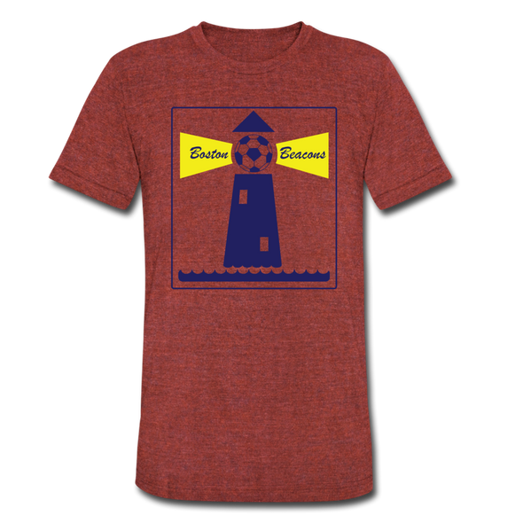 Boston Beacons T-Shirt (Tri-Blend Super Light) - heather cranberry