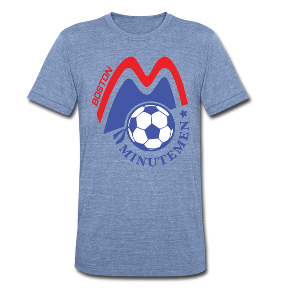 Boston Minutemen T-Shirt (Tri-Blend Super Light) - heather Blue