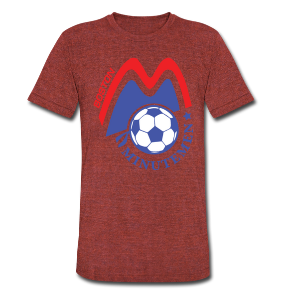Boston Minutemen T-Shirt (Tri-Blend Super Light) - heather cranberry