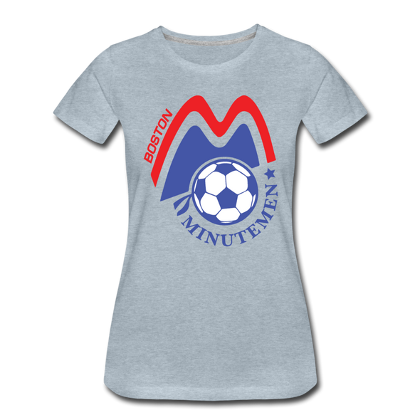 Boston Minutemen Women’s T-Shirt - heather ice blue