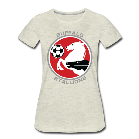 Buffalo Stallions Women’s T-Shirt - heather oatmeal