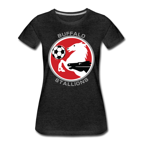 Buffalo Stallions Women’s T-Shirt - charcoal gray