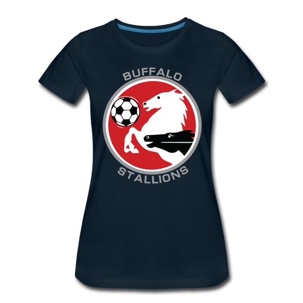 Buffalo Stallions Women’s T-Shirt - deep navy