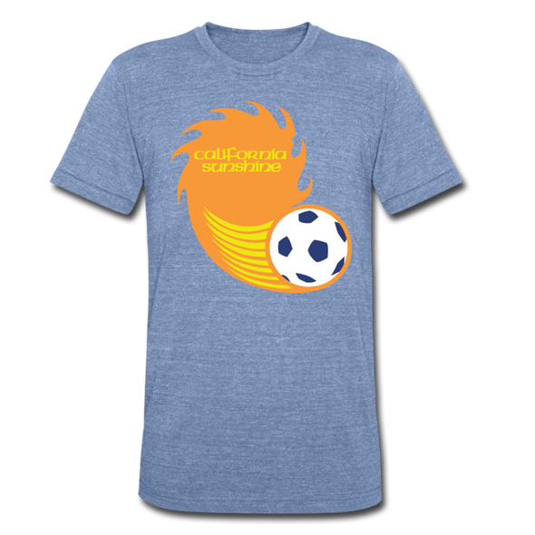 California Sunshine T-Shirt (Tri-Blend Super Light) - heather Blue