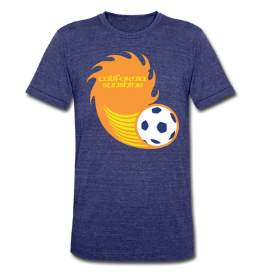 California Sunshine T-Shirt (Tri-Blend Super Light) - heather indigo