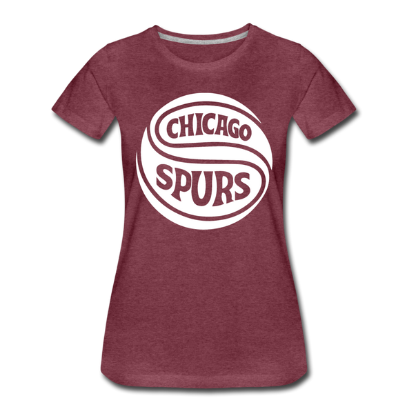 Chicago Spurs Women’s T-Shirt - heather burgundy