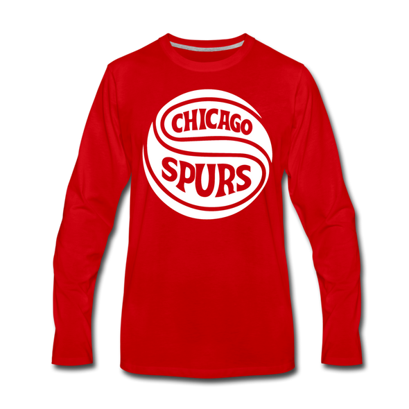Chicago Spurs Long Sleeve T-Shirt - red