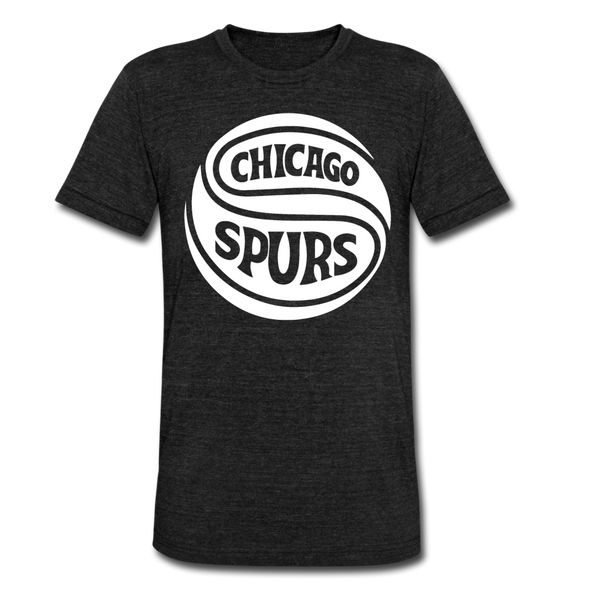 Chicago Spurs T-Shirt (Tri-Blend Super Light) - heather black