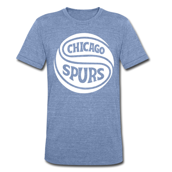 Chicago Spurs T-Shirt (Tri-Blend Super Light) - heather Blue