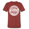 Chicago Spurs T-Shirt (Tri-Blend Super Light) - heather cranberry