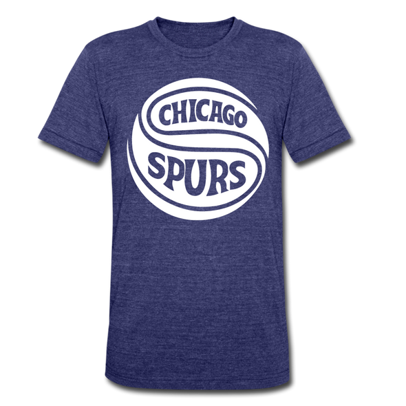 Chicago Spurs T-Shirt (Tri-Blend Super Light) - heather indigo