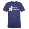 Denver Dynamos T-Shirt (Tri-Blend Super Light) - heather indigo