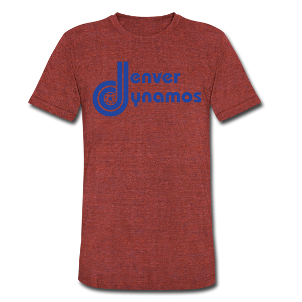 Denver Dynamos T-Shirt (Tri-Blend Super Light) - heather cranberry