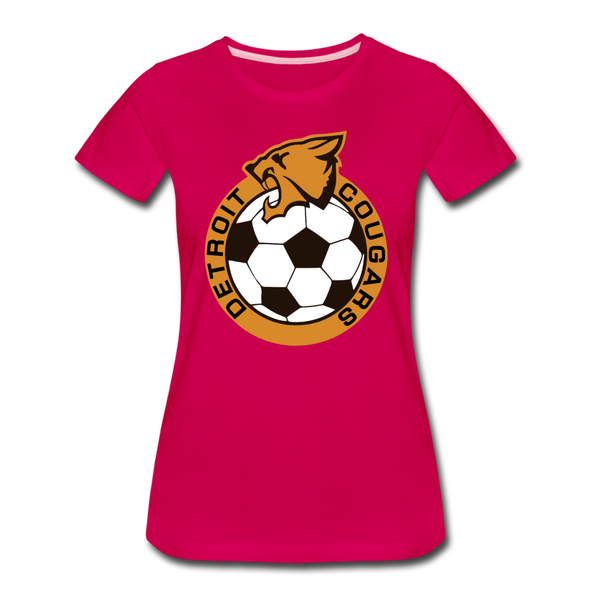 Detroit Cougars Women’s T-Shirt - dark pink