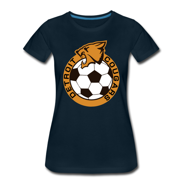 Detroit Cougars Women’s T-Shirt - deep navy