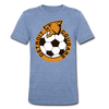 Detroit Cougars T-Shirt (Tri-Blend Super Light) - heather Blue