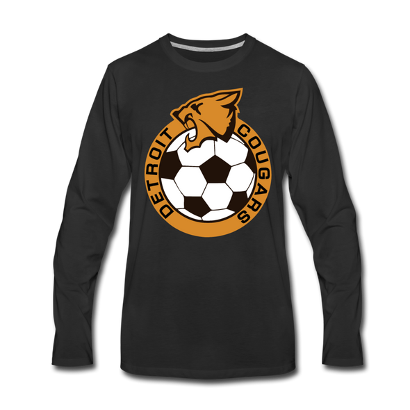 Detroit Cougars Long Sleeve T-Shirt - black