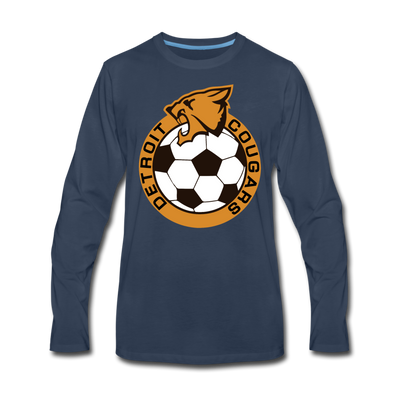 Detroit Cougars Long Sleeve T-Shirt - navy