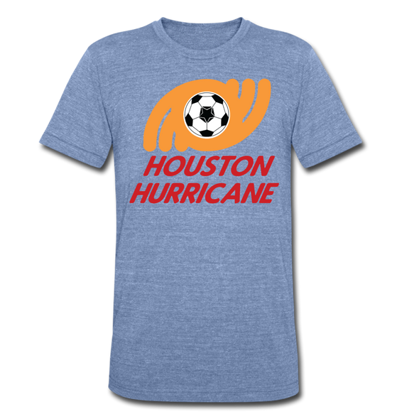 Houston Hurricane T-Shirt (Tri-Blend Super Light) - heather Blue