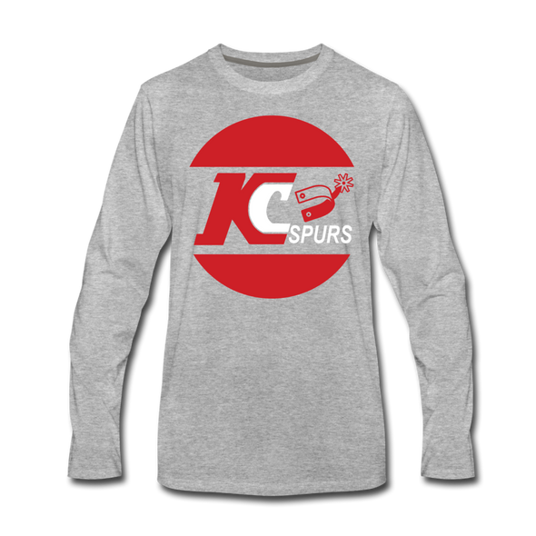 Kansas City Spurs Long Sleeve T-Shirt - heather gray