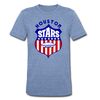 Houston Stars T-Shirt (Tri-Blend Super Light) - heather Blue