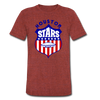 Houston Stars T-Shirt (Tri-Blend Super Light) - heather cranberry