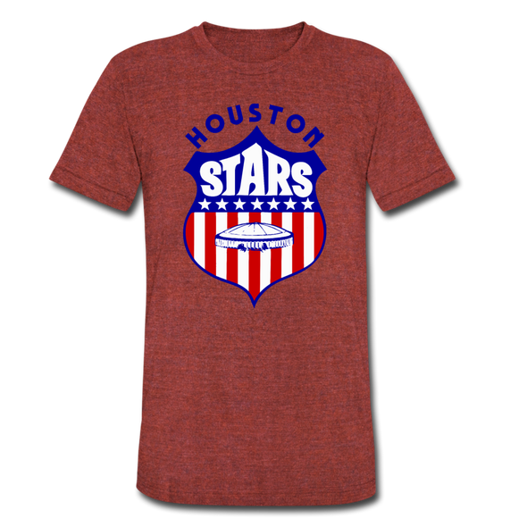 Houston Stars T-Shirt (Tri-Blend Super Light) - heather cranberry