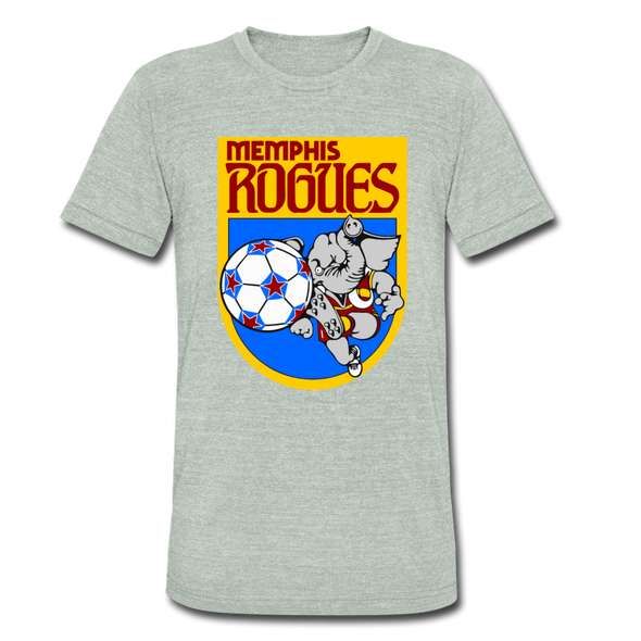 Memphis Rogues T-Shirt (Tri-Blend Super Light) - heather gray