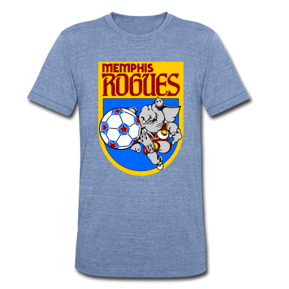 Memphis Rogues T-Shirt (Tri-Blend Super Light) - heather Blue