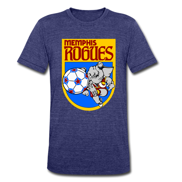 Memphis Rogues T-Shirt (Tri-Blend Super Light) - heather indigo