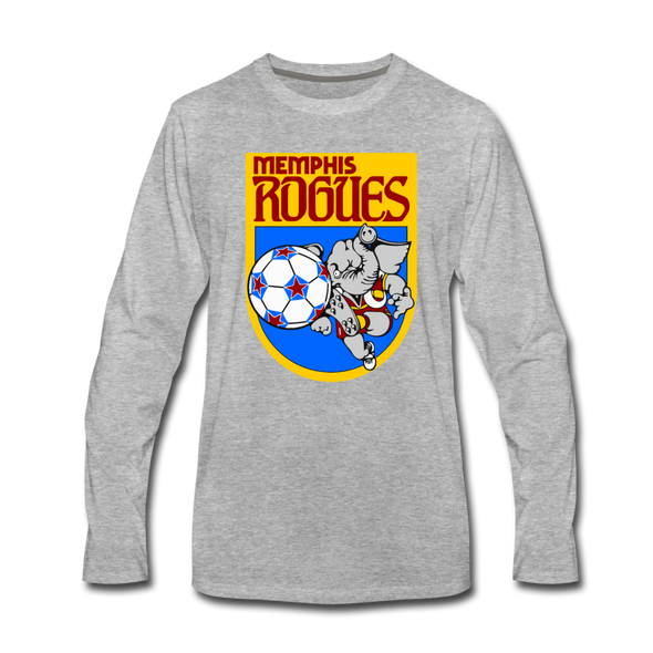 Memphis Rogues Long Sleeve T-Shirt - heather gray
