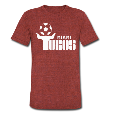 Miami Toros T-Shirt (Tri-Blend Super Light) - heather cranberry