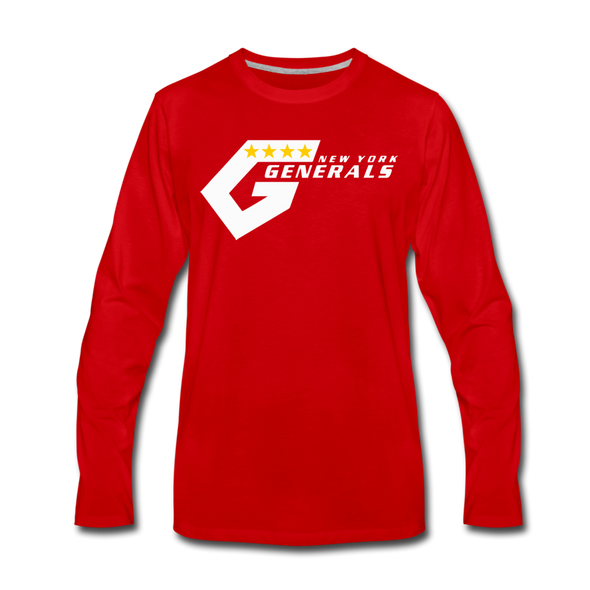 New York Generals Long Sleeve T-Shirt - red