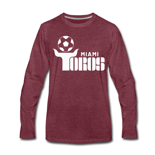 Miami Toros Long Sleeve T-Shirt - heather burgundy