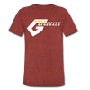 New York Generals T-Shirt (Tri-Blend Super Light) - heather cranberry