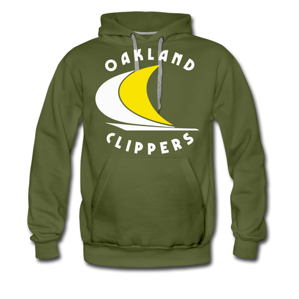 Oakland Clippers Hoodie (Premium) - olive green