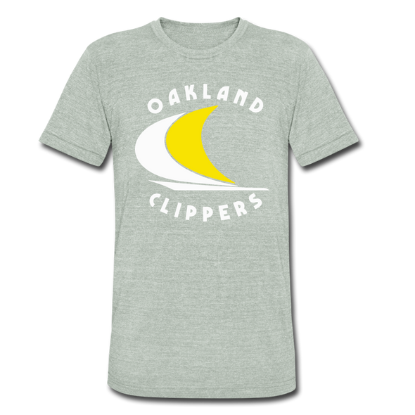 Oakland Clippers T-Shirt (Tri-Blend Super Light) - heather gray