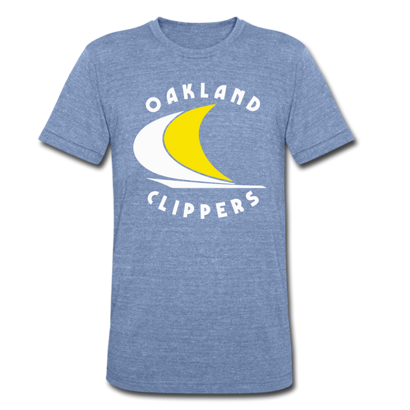 Oakland Clippers T-Shirt (Tri-Blend Super Light) - heather Blue