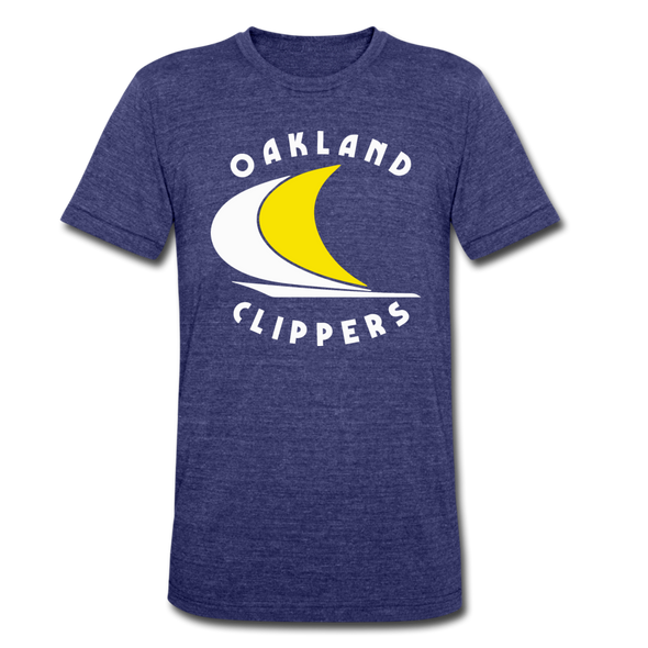 Oakland Clippers T-Shirt (Tri-Blend Super Light) - heather indigo
