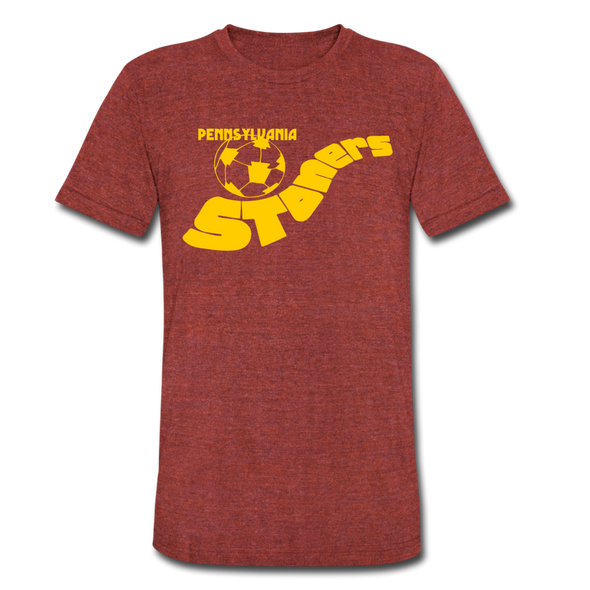 Pennsylvania Stoners T-Shirt (Tri-Blend Super Light) - heather cranberry