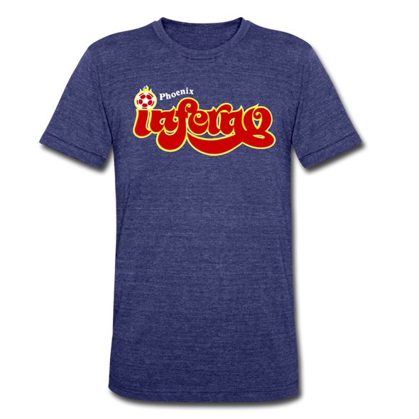 Phoenix Inferno T-Shirt (Tri-Blend Super Light) - heather indigo