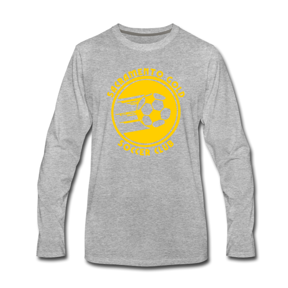 Sacramento Gold Long Sleeve T-Shirt - heather gray