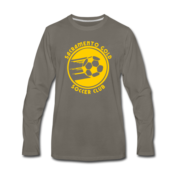Sacramento Gold Long Sleeve T-Shirt - asphalt gray
