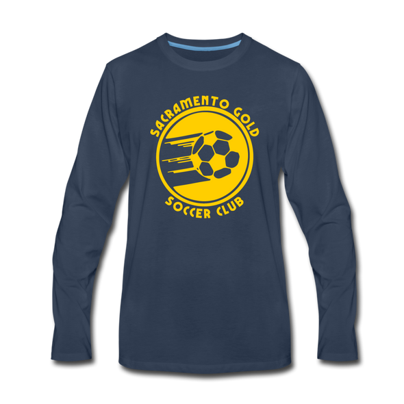 Sacramento Gold Long Sleeve T-Shirt - navy