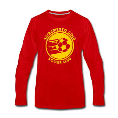 Sacramento Gold Long Sleeve T-Shirt - red