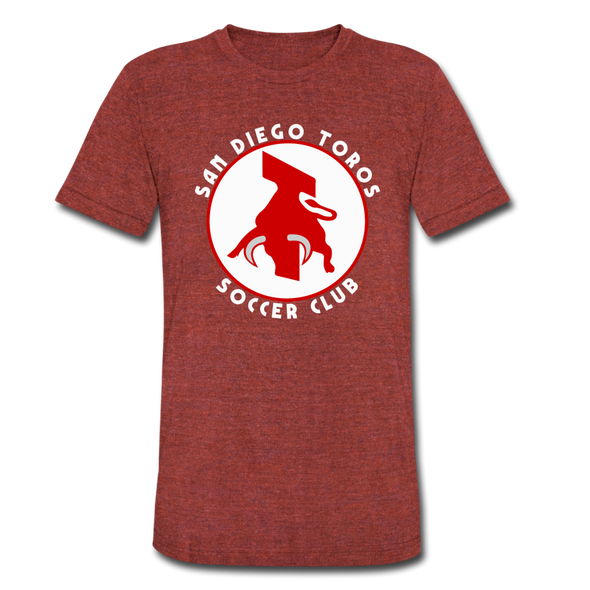 San Diego Toros T-Shirt (Tri-Blend Super Light) - heather cranberry