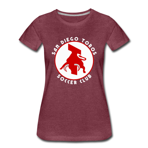 San Diego Toros Women’s T-Shirt - heather burgundy