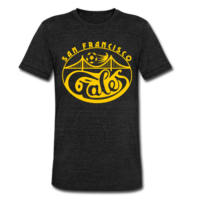 San Francisco Gales T-Shirt (Tri-Blend Super Light) - heather black