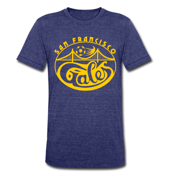 San Francisco Gales T-Shirt (Tri-Blend Super Light) - heather indigo